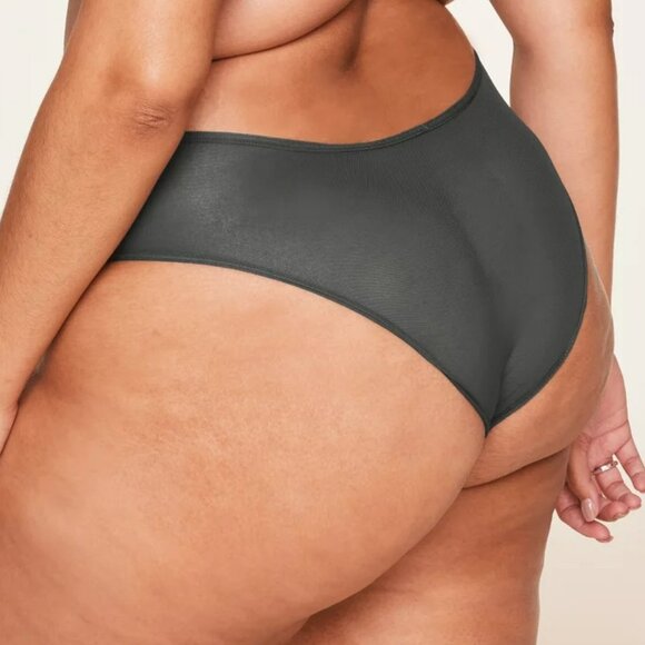 Adore Me Emmeline Unlined Panty Grey Lace & Studs Plus Size 2x New with Tags - Picture 2 of 10